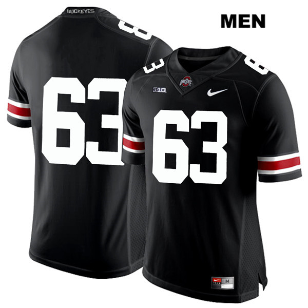 Ohio State Buckeyes Men's Kevin Woidke #63 White Number Black Authentic Nike No Name College NCAA Stitched Football Jersey LR19Z86HE